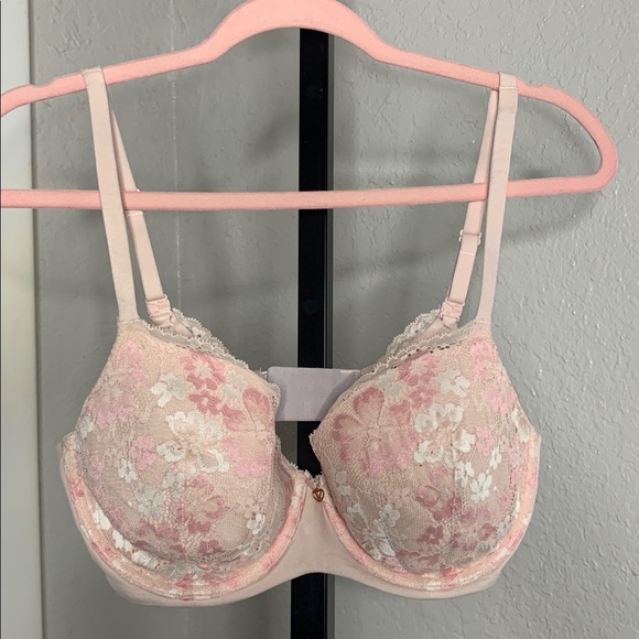Victoria secret lined demi intimate floral lace bra 34DD - Picture 6 of 7